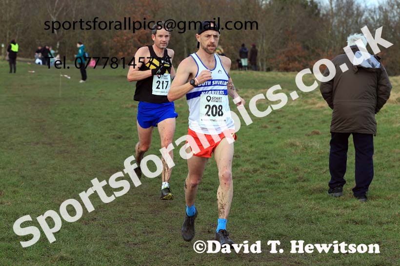 Mens 35 to 64, 2024 NEMAA Cross Country Champs., Wallsend. Photo: David T. Hewitson/Sports for All Pics